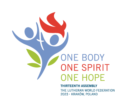 Logo fra LVFs generalforsamling 2023. One body, one spirit, one hope