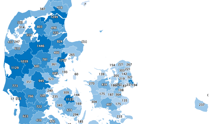 Danmarkskort